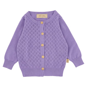 Petit Piao cardigan knit pattern lavender